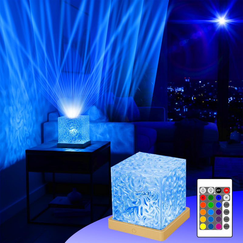 Water Ripple Projection Night Light for Bedroom Decoration and Gift