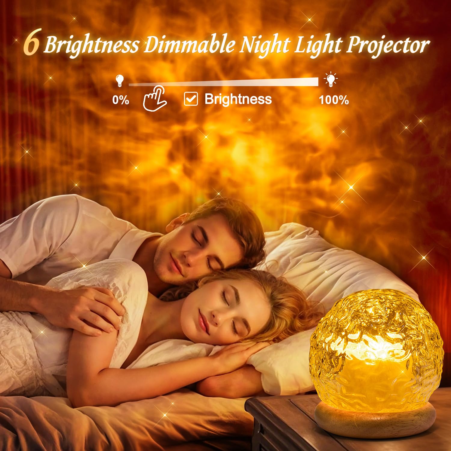 PIKOY Starry Sky Projector – 216 Light Effects, 3-in-1 Aurora Borealis/Sunset/Ocean Wave, Remote Control & USB Control, Room Decor & Gift for All Ages