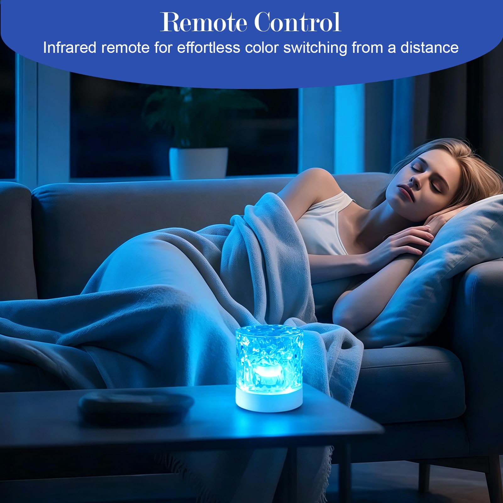 Water Ripple Projection Night Light for Bedroom Decoration and Gift
