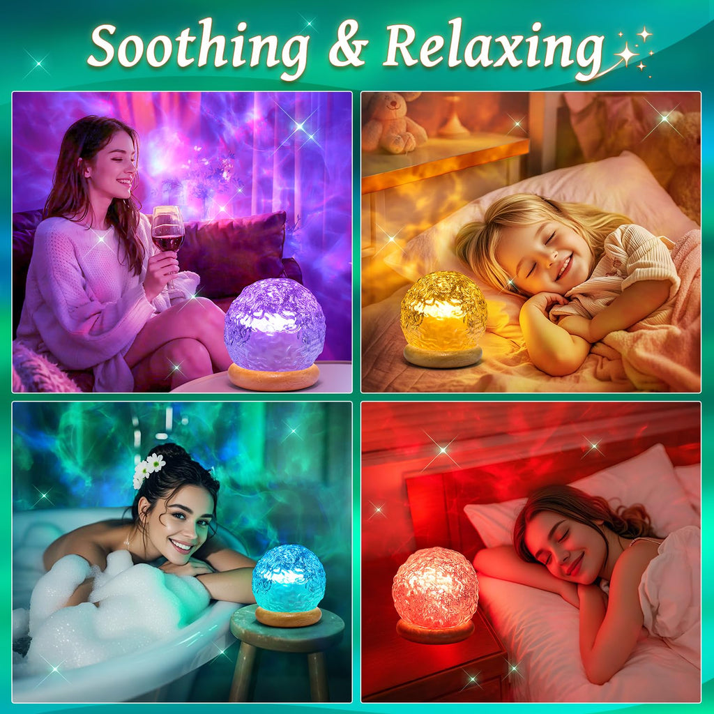 PIKOY Starry Sky Projector – 216 Light Effects, 3-in-1 Aurora Borealis/Sunset/Ocean Wave, Remote Control & USB Control, Room Decor & Gift for All Ages